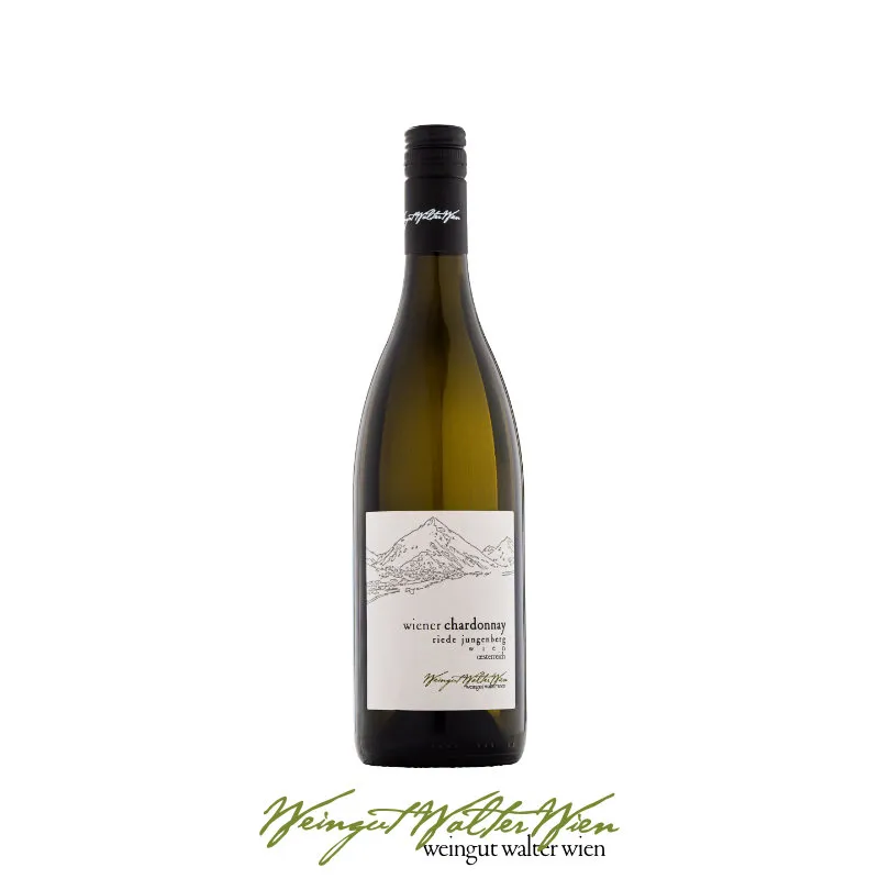 Flasche Wiener Chardonnay, bio
