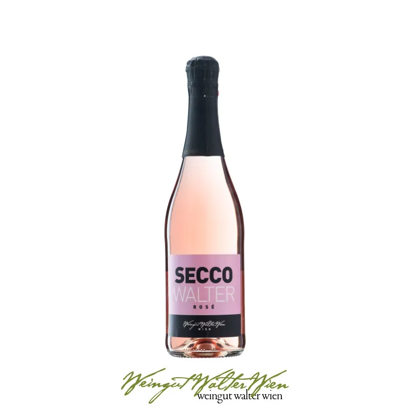 Flasche Secco Walter Rosé, bio